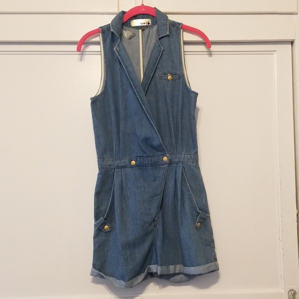 Top Shop Denim Romper